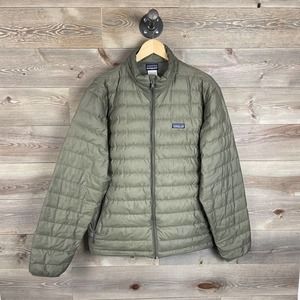 Patagonia Men's Olive Green Down Sweater Puffer Jacket